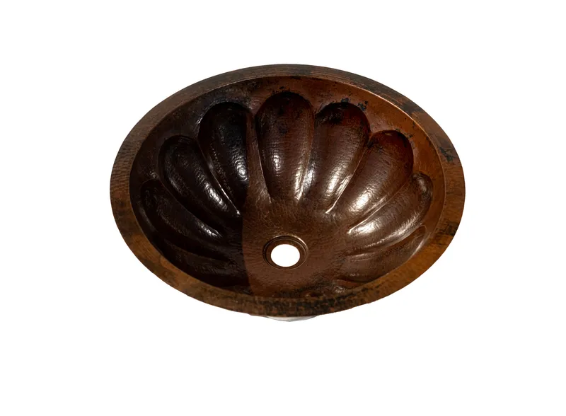 17" Round Pumpkin Copper Sink