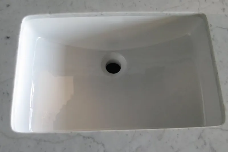 20.75-in. W 14.75-in. D CUPC Certified Rectangle Undermount Sink In White Color