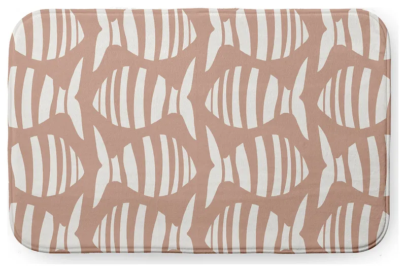 24" x 17" Swimming School Bathmat, Mauve