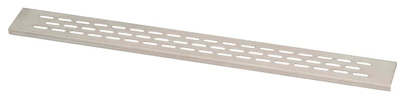 27" Linear Drain Metal Grate, Stainless Steel, Oval
