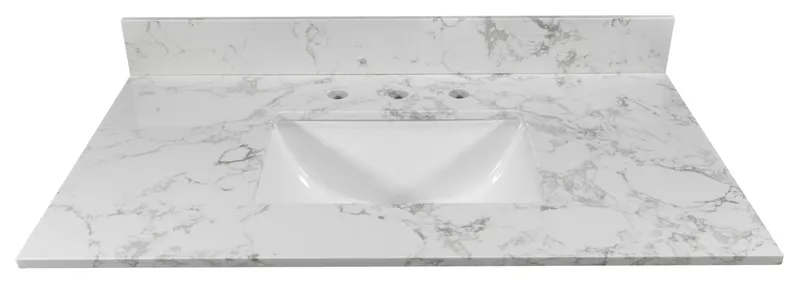 31"/ 37"/ 43"/ 49" Engineered Stone Bath Vanity Top, 31" X 22"
