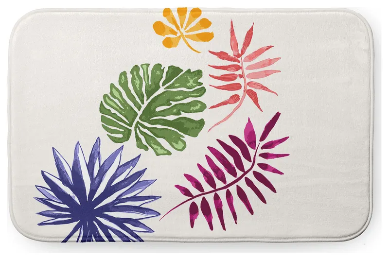 34" x 21" Brambles Bathmat, Multi