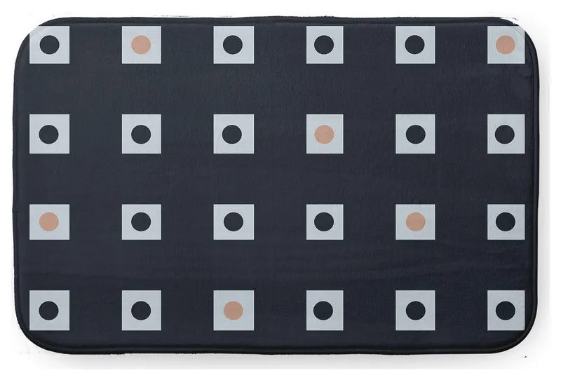 34" x 21" Li'l Boxes Bathmat, Shark Blue