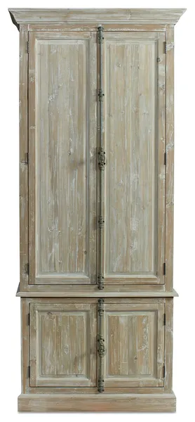 40" Wide Reclaimed Pine Linen Cabinet Wash