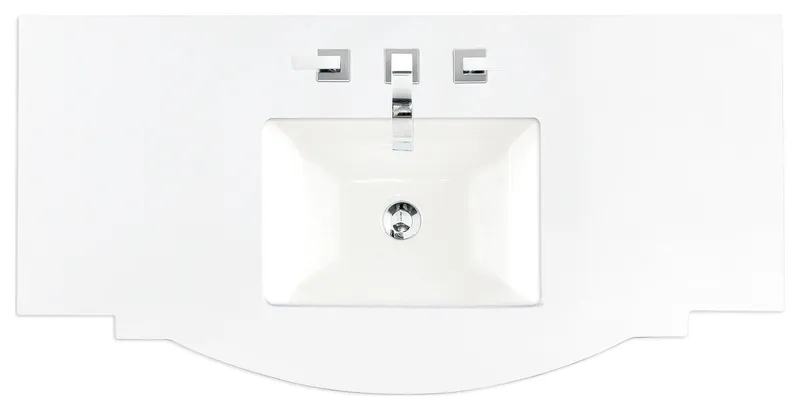 46" Single Top, 3 Cm Silestone Classic White Quartz