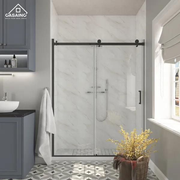 47-in to 48-in x 76-in Frameless Sliding Shower Door, 60in