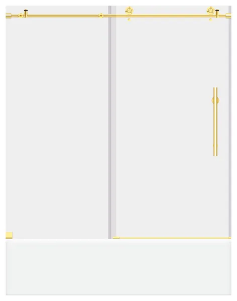 56-60x62" Sliding Bathtub Door Ultra-C Gold