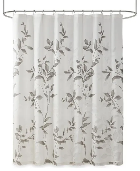 65% Rayon 35% Polyester Printed Burnout Shower Curtain