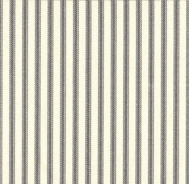 72" Shower Curtain, Lined, Brindle Gray Ticking Stripe