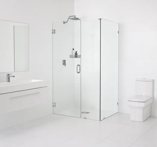 78"x34.5"x34" Frameless 90 Degree Shower Enclosure Wall Hinge, Brushed Nickel