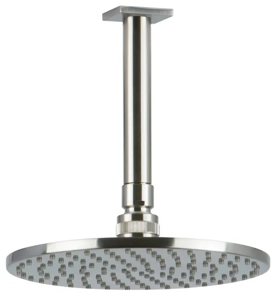 8" Shower Rainhead Ceiling Mount, 4.75" Arm, Brushed Nickel