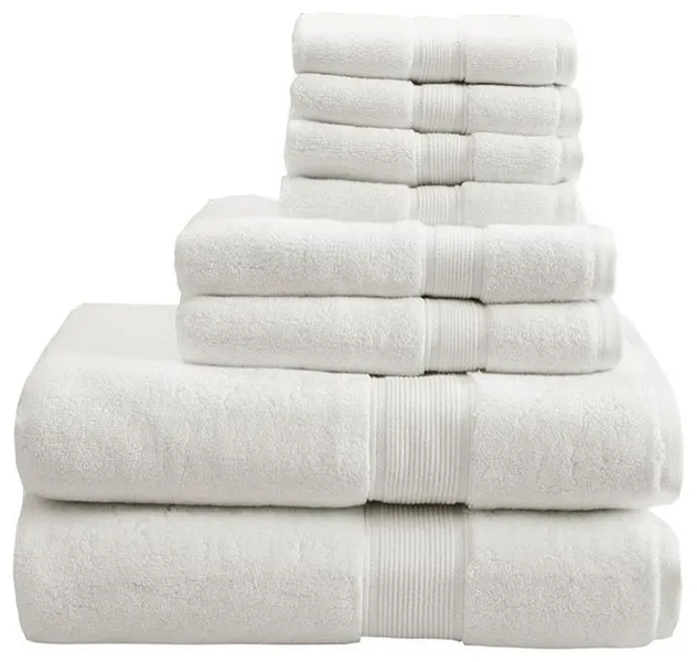800GSM Cotton 8 Piece Towel Set, MPS73-189
