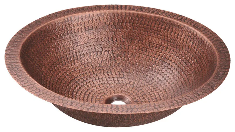910 Single Bowl Oval Copper Sink
