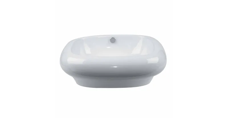Above Counter Vessel Bathroom Sink White China Mushroom |