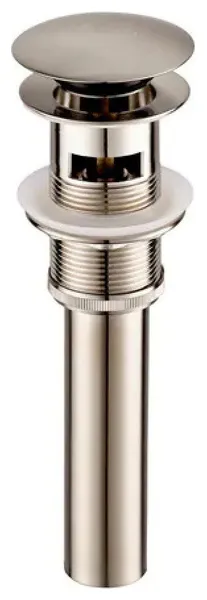 Accessory 1-1/4"  Brass Pop up with Overflow -Brush Nickel