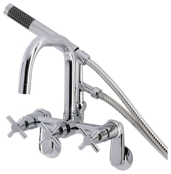AE8451DX Wall Mount Clawfoot Tub Faucet, Polished Chrome