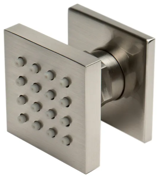 ALFI Brand AB3820-BN Brushed Nickel 2" Square Adjustable Shower Body Spray