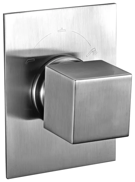 ALFI Modern Square 3 Way Shower Diverter, Brushed Nickel