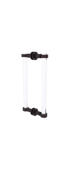 Allied Brass Clearview 12" Back to Back Shower Door Pull, Antique Bronze