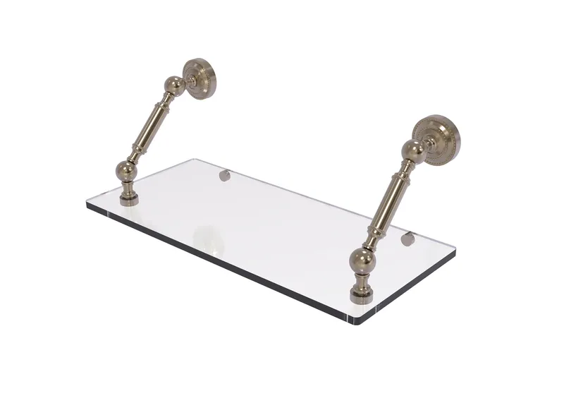 Allied Brass Dottingham Collection 18"Floating Glass Shelf