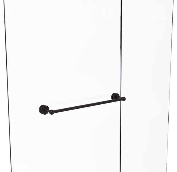 Allied Brass Dottingham Collection 24" Shower Door Towel Bar, Antique Bronze