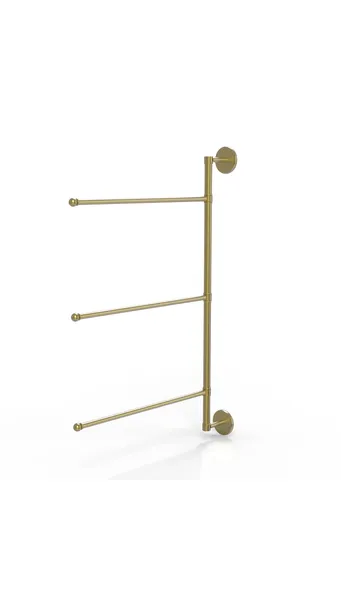 Allied Brass Prestige Skyline Collection 3 Swing Arm Vertical 28"Towel Bar