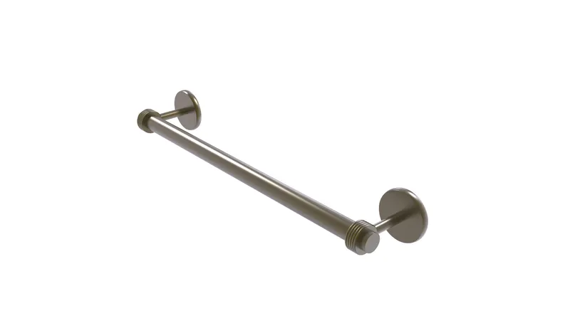 Allied Brass Satellite Orbit 2 24" Towel Bar With Groovy Detail, Antique Brass