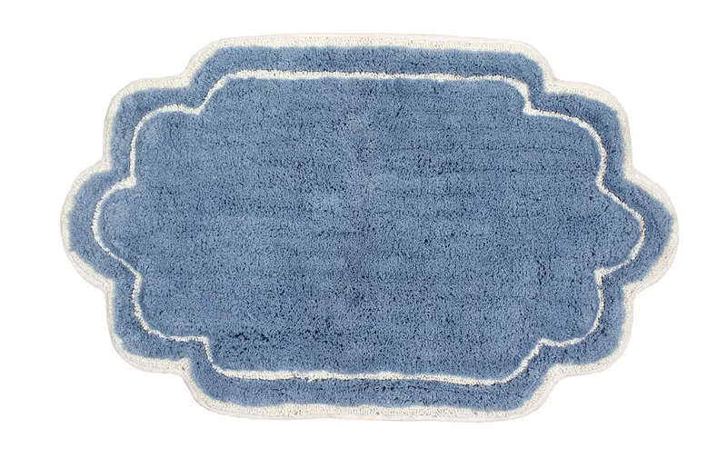 Allure Collection Absorbent Cotton Machine Washable Rug 21"x34", Blue