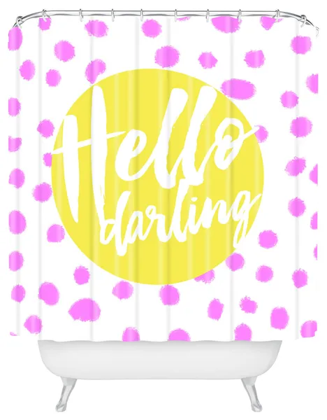 Allyson Johnson Hello Darling 1 Shower Curtain, Standard 69"x72"