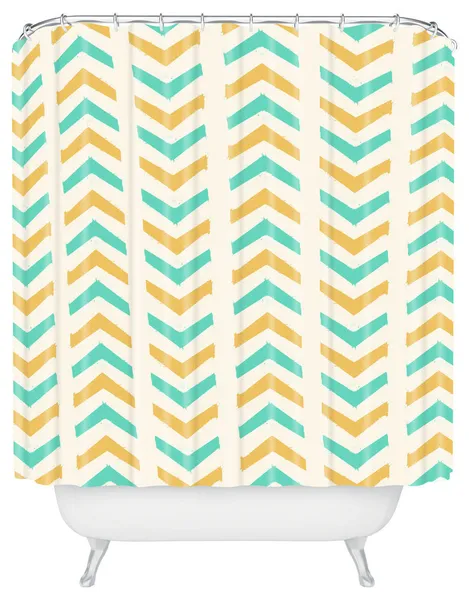 Allyson Johnson Sunshine And Mint Shower Curtain
