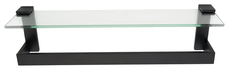 Alno A6427-24 Linear 24"W Solid Brass Modern Bathroom Towel Rod - Matte Black