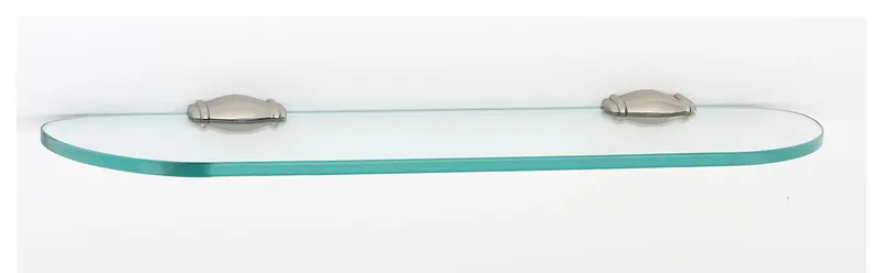 Alno A6750-18 Charlie's 18"W Bathroom Glass Shelf - Polished Nickel