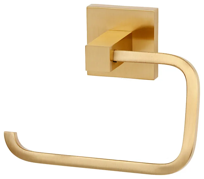 Alno A8466 Contemporary II - Single Post C Slide On Solid Brass - Satin Brass