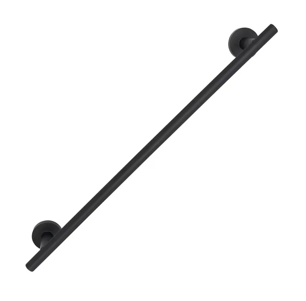 Alno A9420-18-TOWEL-KNURLED Vita Bella Modern 18" Center to - Matte Black