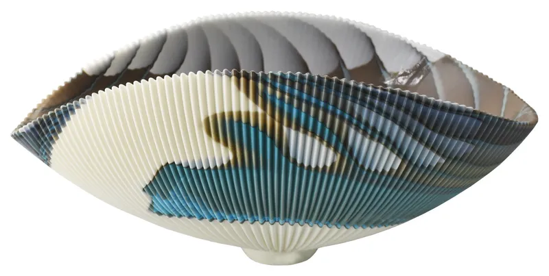Amalfi Murano Glass Bathroom Sink, Shoreline
