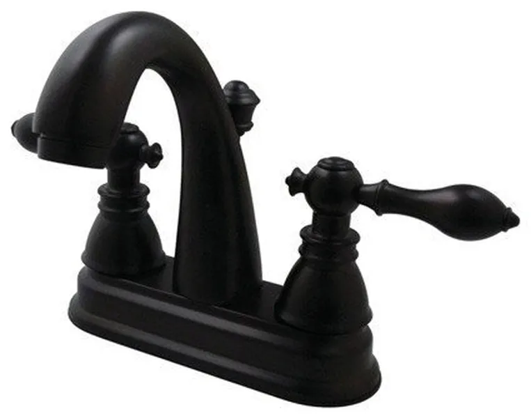 American Classic Two Handle 4" Centerset Lavatory Faucet, Oil Rubbed Bronze