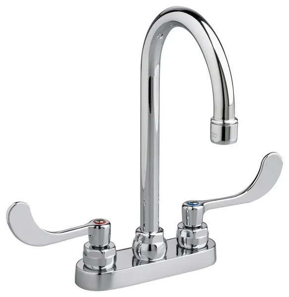 American Standard 7500.170 Double Handle Centerset Gooseneck - Polished Chrome
