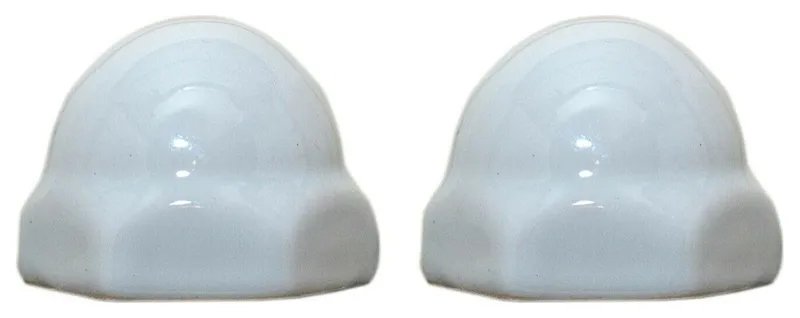 American Standard Replacement Ceramic Toilet Bolt Caps Set of 2 WHITE