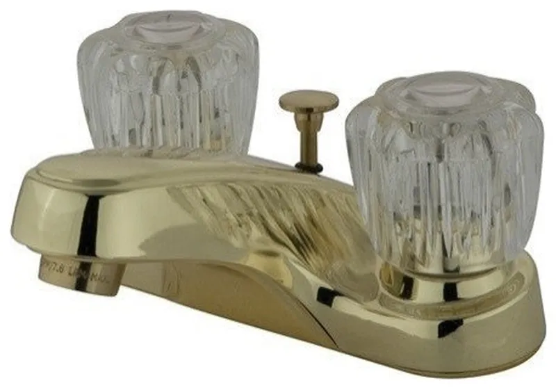 Americana Centerset Lavatory Faucet,Handle, Brass Pop-Up, Chrome