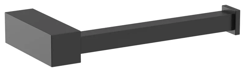 Amerock Monument Contemporary Single Post Toilet Paper Holder, Matte Black