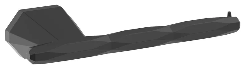 Amerock St. Vincent Contemporary Single Post Toilet Paper Holder, Matte Black