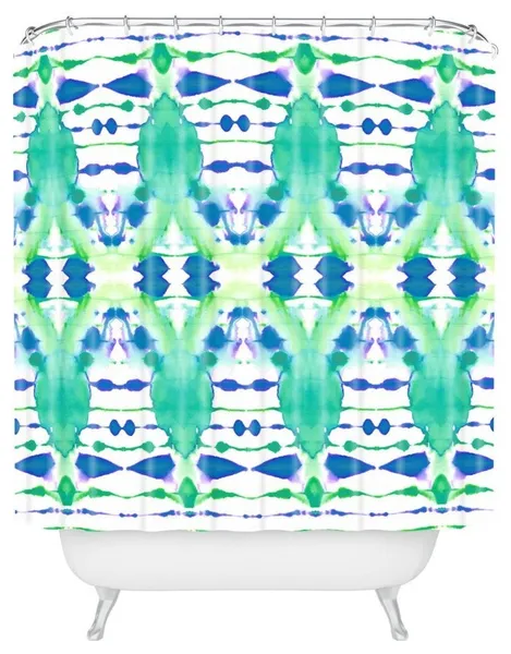 Amy Sia Inky Oceans Shower Curtain, 72"x69"