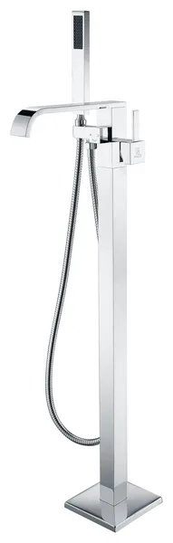 Angel 2-Handle Claw Foot Tub Faucet with Hand Shower in Polished Chrome