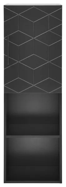 Annecy 15"Wx46"Hx12"D Linen Cabinet, Phantom Black