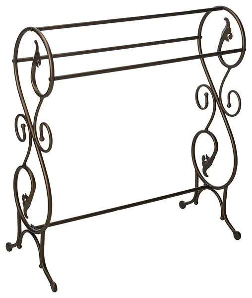 Antique style Freestanding Towel Rack Stand, Pewter