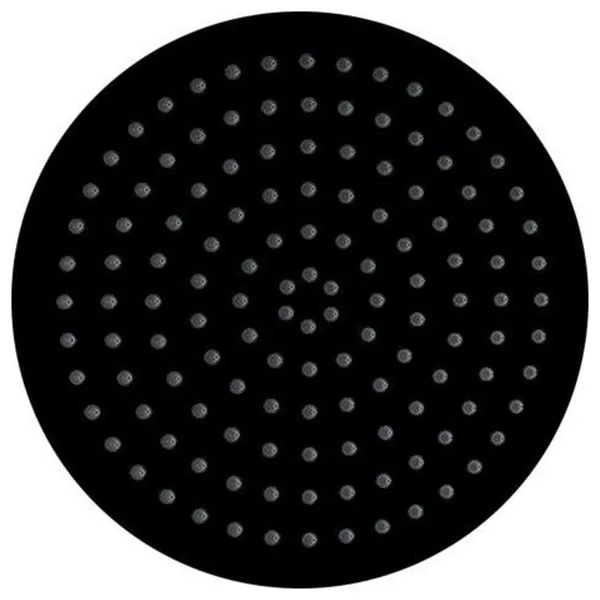 Aquamoon Round Ultra Thin 12" Shower Head, Black