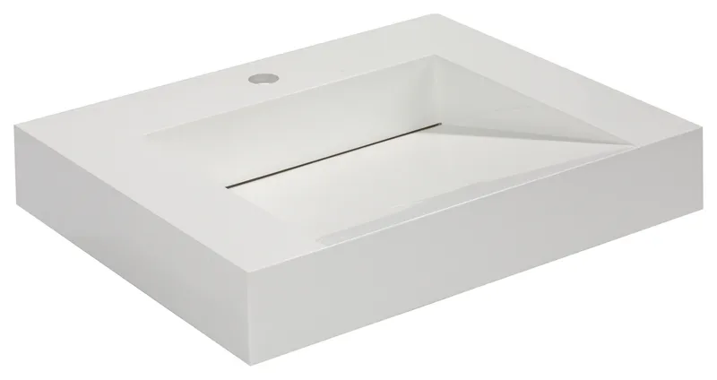 Aquamoon Venice Infinity Modern Bathroom Vessel Sink, 23 3/4"
