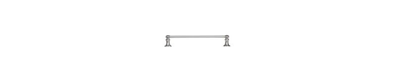 Arista Highlander Collection Towel Bar, 24", Satin Nickel