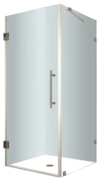 Aston Aquadica 32"x32"x72" Completely Frameless Square Shower Enclosure, Chrome