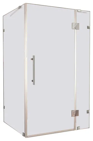 Aston Avalux Frameless Shower Enclosure, Stainless Steel, 42"x30"x72"